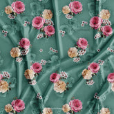 Powder Green 3D Digital Printed Fabric Online Store